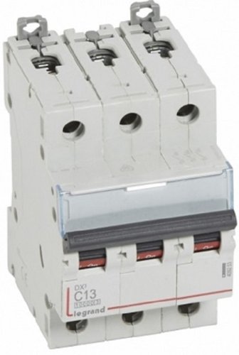 Выключатель автоматический Legrand DX3-E 10000 3п 13А C 16кА картинка